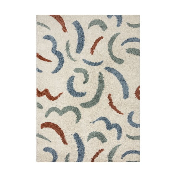 Kremowy dywan 200x290 cm Squiggle – Flair Rugs