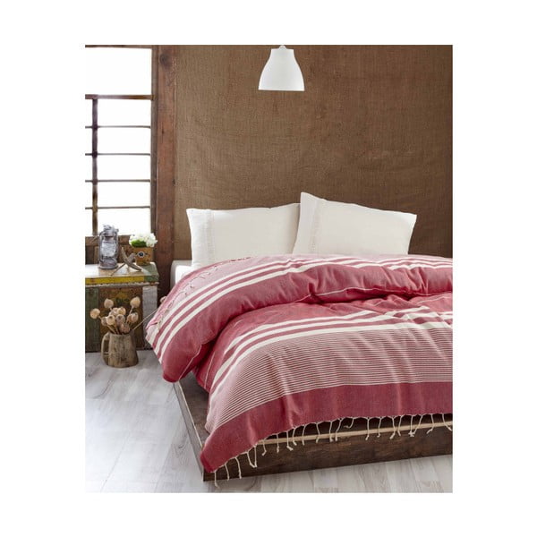 Lekka
  narzuta na łóżko Hereke Red, 200x235 cm