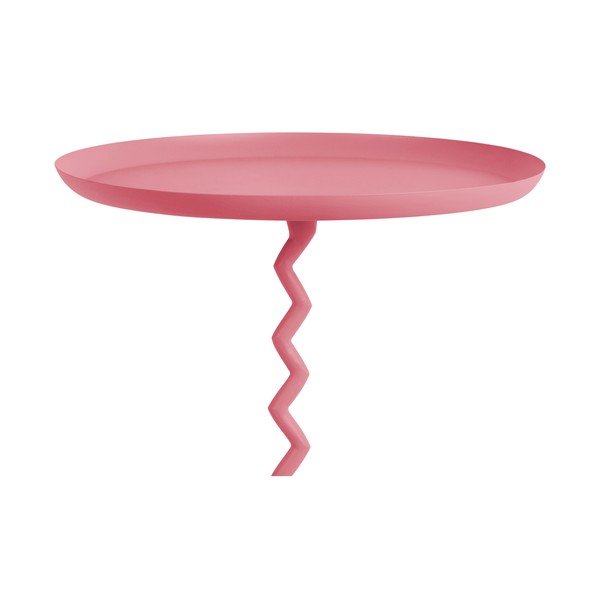 Metalowy okrągły stolik ø 44 cm Zig Zag – Leitmotiv-image-1