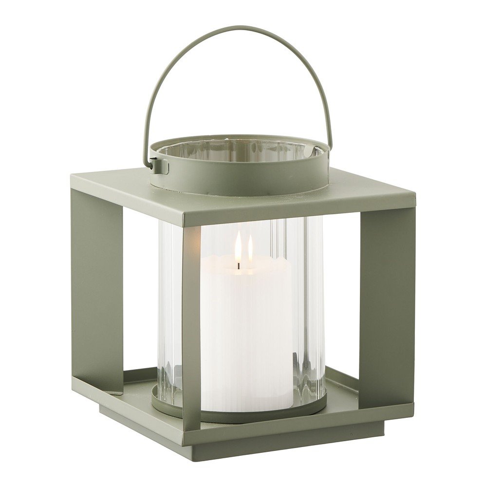 Metalowo-szklany lampion (wysokość 20,5 cm) Lohals – House Nordic