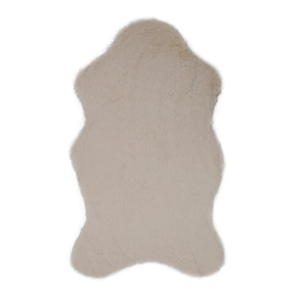 Kremowy dywan ze sztucznej skóry Tavsantuyu Cream, 100x160 cm