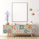 Komplet 24 naklejek na meble Ambiance Georgina, 10x10 cm