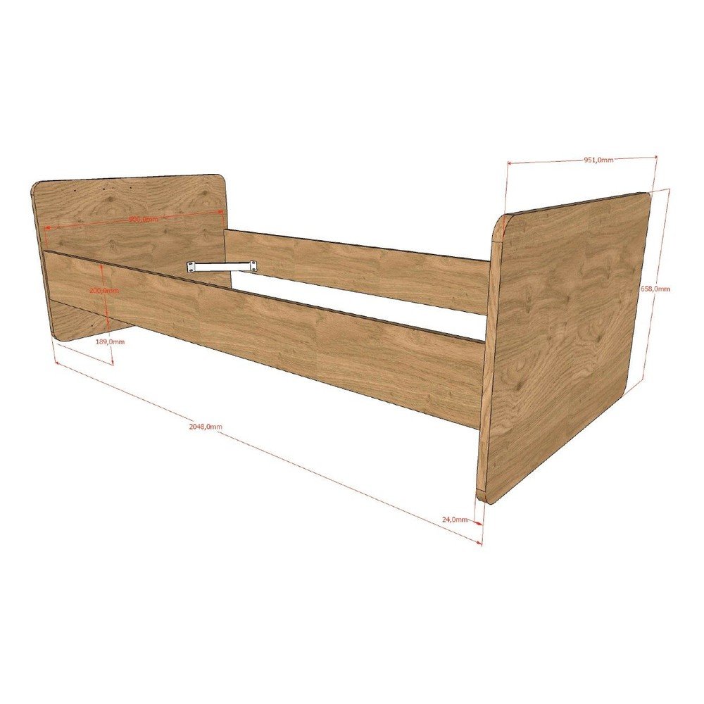 Łóżeczko 60x120 cm Sam – Vipack (zdjęcie 7)