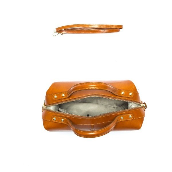 Torebka skórzana Anna Luchini 355L Cognac-image-1