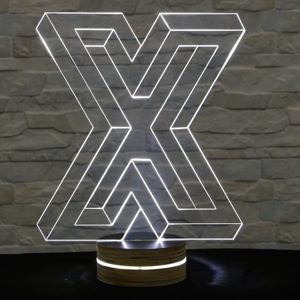 Lampa 3D stołowa Big X
