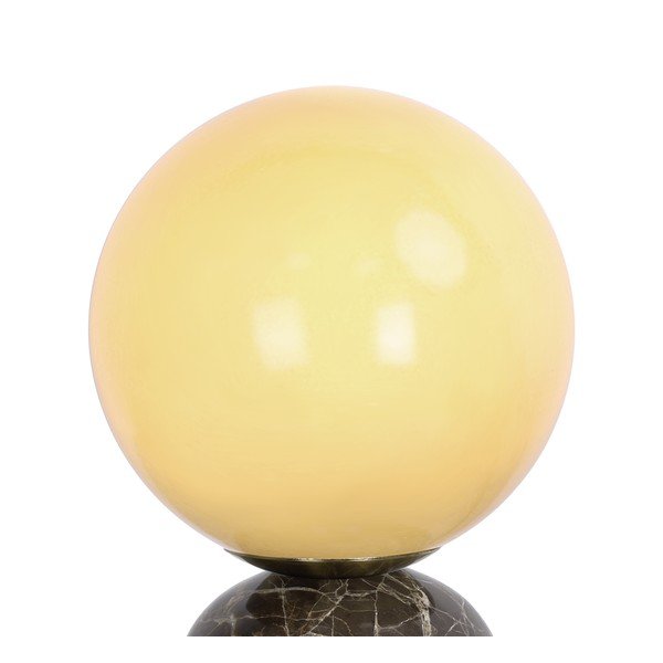 Ciemnobrązowa marmurowa lampa stołowa (wysokość 20 cm) Lazio Sphere – Leitmotiv-image-3