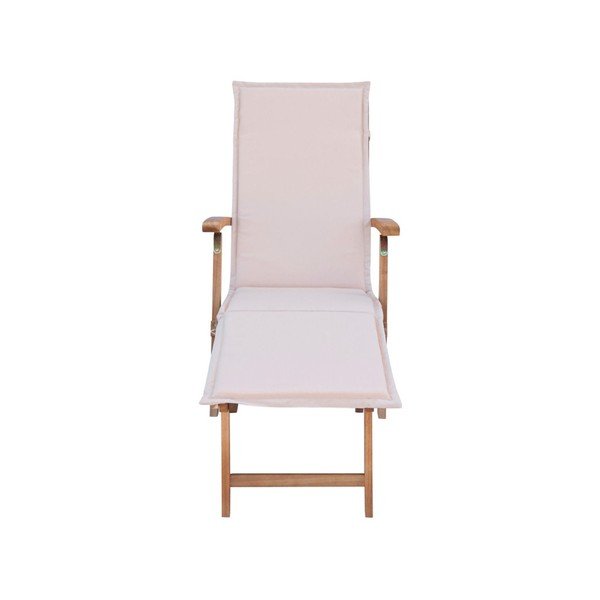 Biały leżak ogrodowy z drewna akacjowego SOB Garden-image-1