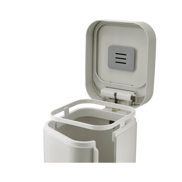 Beżowy stalowy kosz na śmieci z pedałem 40 l Porta – Joseph Joseph-image-4