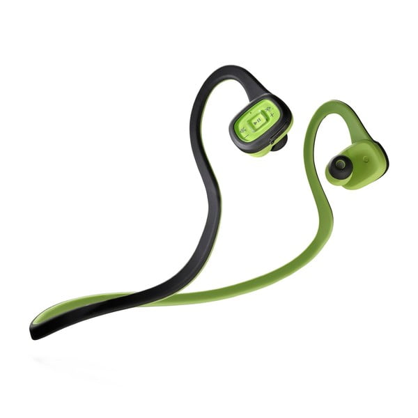 Słuchawki sportowe, bezprzewodowe, dokanałowe CellularLine, czarno-zielone