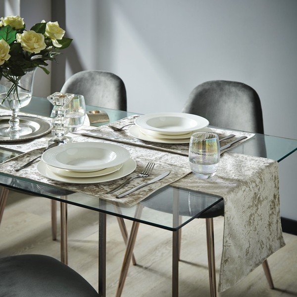 Bieżnik 180x33 cm Crushed Velvet – Catherine Lansfield-image-2
