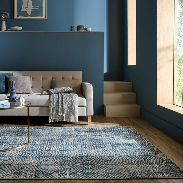 Niebieski dywan 120x160 cm Lua Abstract – Flair Rugs-image-1
