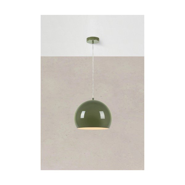 Zielona lampa wisząca z metalowym kloszem ø 28 cm Pop – Markslöjd-image-1