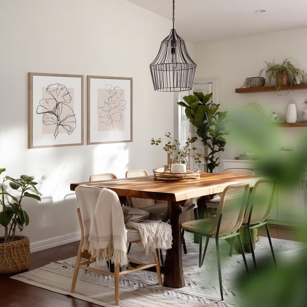 Obrazy zestaw 2 szt. drukowane z ramą w zestawie 30x40 cm Floral Set – Styler-image-2