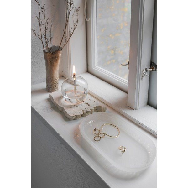 Szklana taca dekoracyjna 14x25,5 cm Opal – Mette Ditmer Denmark-image-1