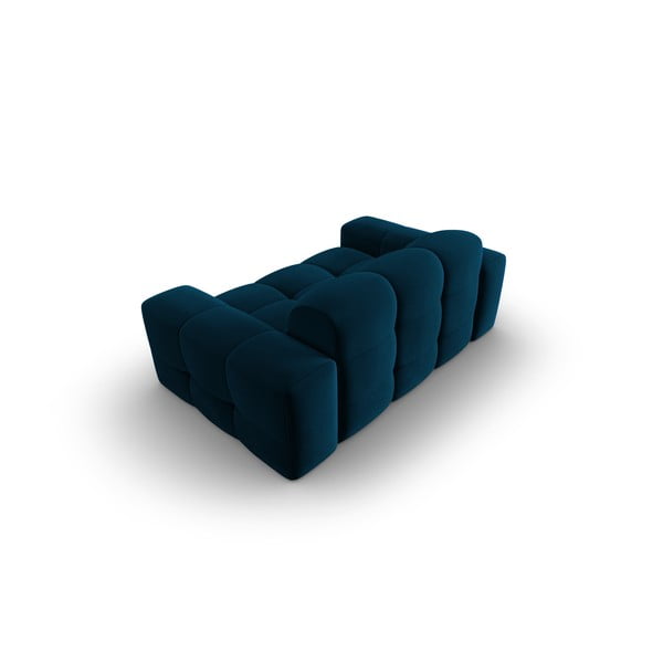 Ciemnoniebieska aksamitna sofa 156 cm Kendal – Micadoni Home-image-4