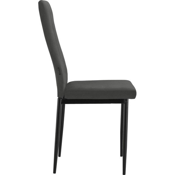 Czarne krzesło z imitacji skóry Kelly – Støraa-image-2