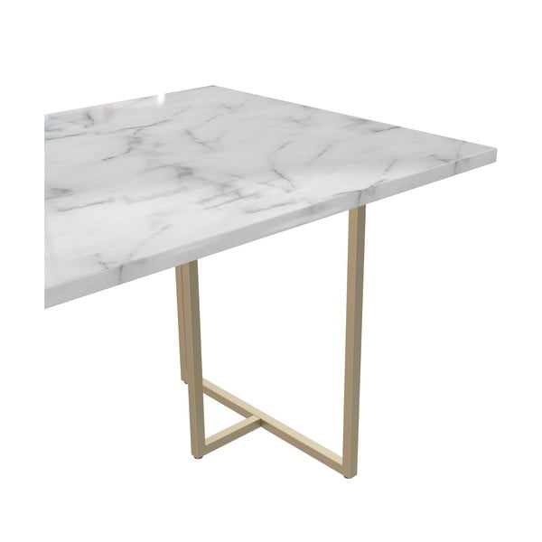 Stół w dekorze marmuru 90x160 cm Astor – CosmoLiving by Cosmopolitan-image-4