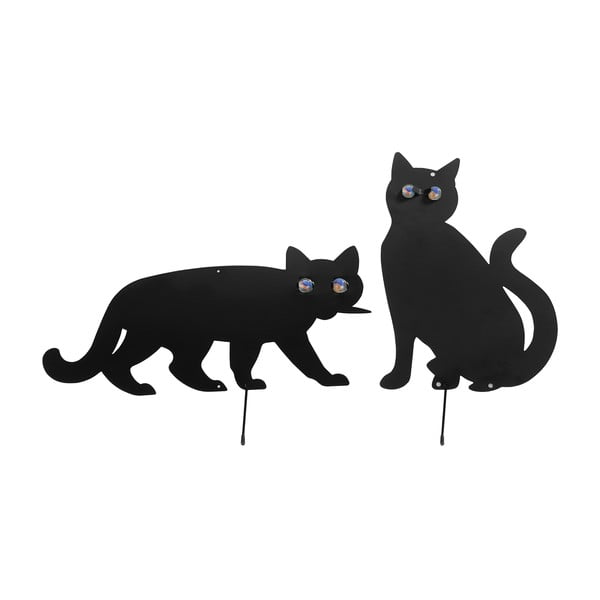 Metalowo-szklane dekoracje ogrodowe zestaw 2 szt. – Maximex