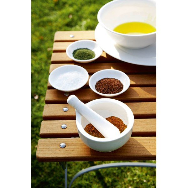 Biały porcelanowy moździerz Maxwell & Williams Basic I-image-1