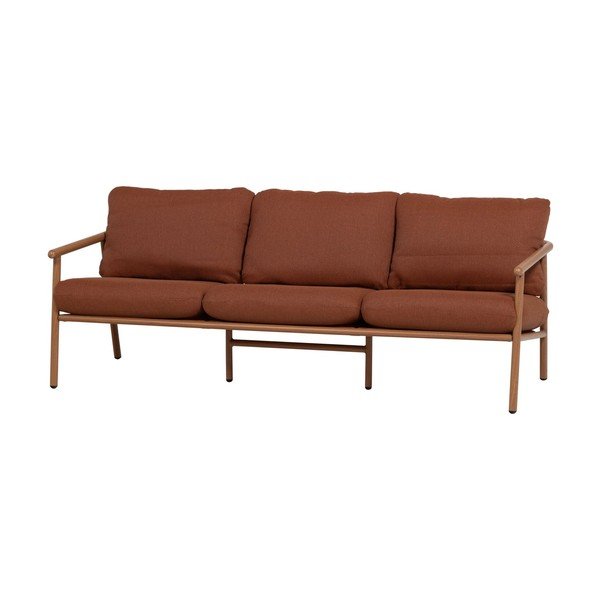 Tapicerowana sofa ogrodowa w kolorze terakoty Cavero – WOOOD-image-2