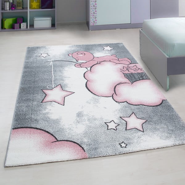 Różowo-szary dywan dziecięcy 120x170 cm Kids – Ayyildiz Carpets-image-1