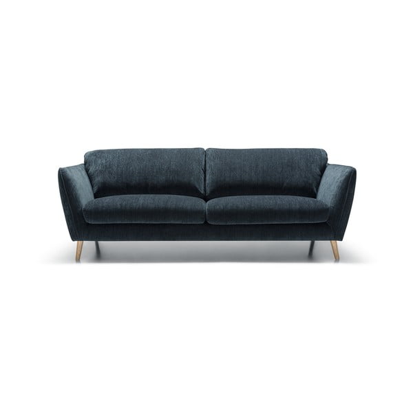 Niebieska aksamitna sofa 227 cm Stella – Sits