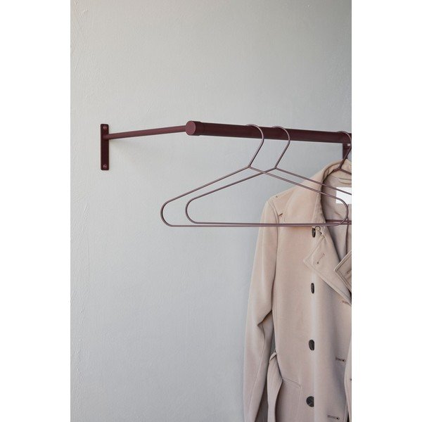 Bordowy wieszak ścienny ze stali nierdzewnej 90 cm Hang-It – Mette Ditmer Denmark-image-4