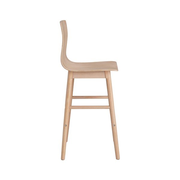 Hoker z litego drewna kauczukowego w naturalnym kolorze (wysokość siedziska 68 cm) Svensen – Ellos Home-image-3