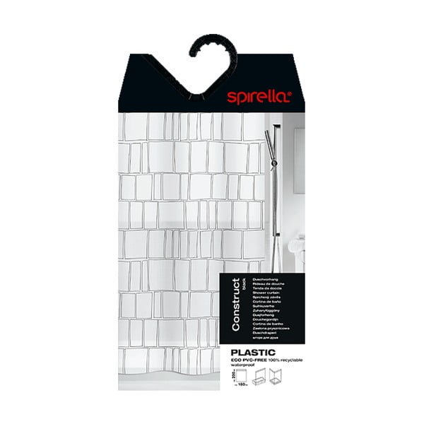 Zasłona prysznicowa 180x200 cm Construct – Spirella-image-4