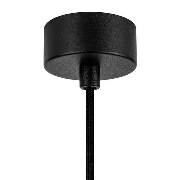 Czarna lampa wisząca z wnętrzem w kolorze miedzi Sotto Luce Awa-image-2