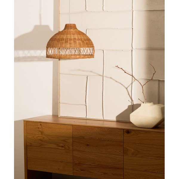 Rattanowy abażur w naturalnym kolorze ø 40 cm Loura – Kave Home-image-1