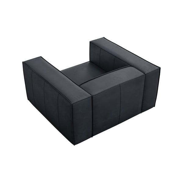 Ciemnoniebieski skórzany fotel Madame – Windsor & Co Sofas-image-3