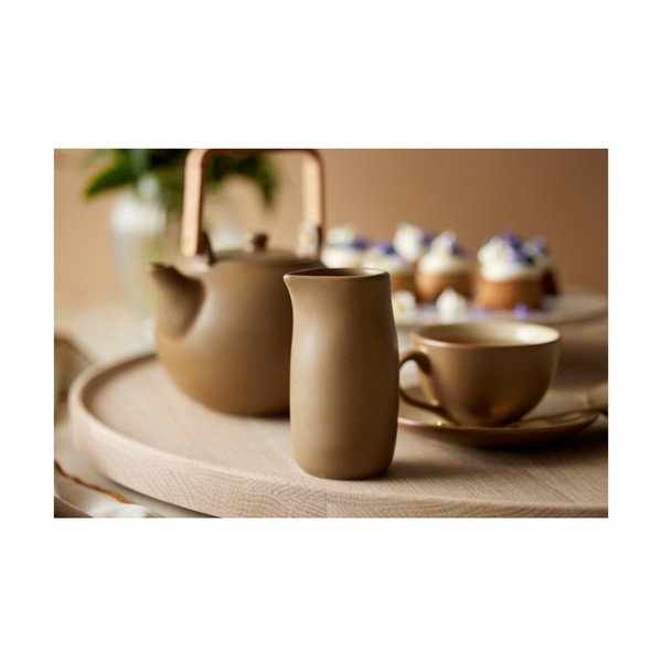 Beżowy kamionkowy talerzyk deserowy ø 22 cm – Bitz-image-1