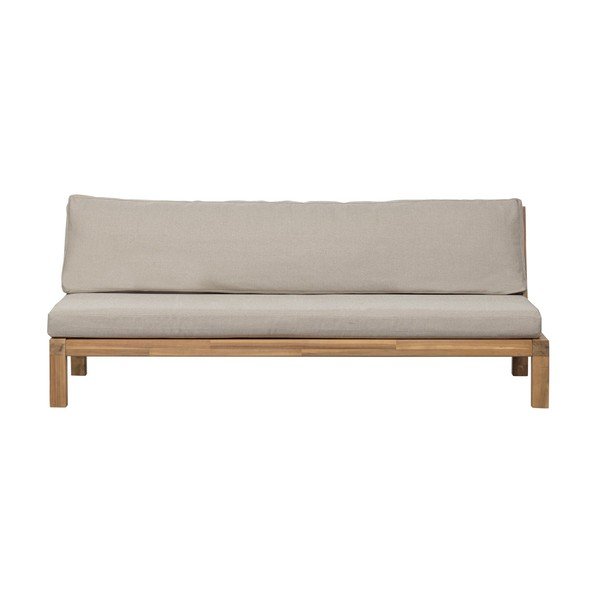Szarobeżowa tapicerowana sofa ogrodowa Relax – vtwonen