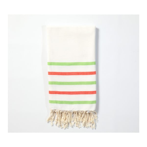 Ręcznik hammam z ręcznie tkanej bawełny ZFK Bastian, 170x100 cm