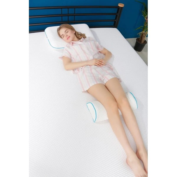 Poduszka ergonomiczna wypełniona pianką pamięciową 18x42 cm – Mila Home-image-2