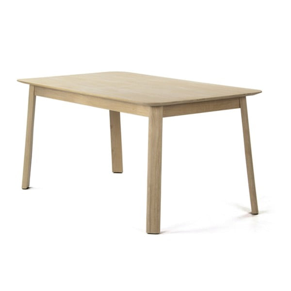 Stół do jadalni z dębowego drewna PLM Barcelona, 160x90 cm