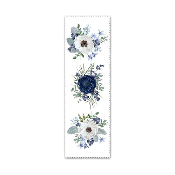 Niebiesko-biały bieżnik 140x45 cm – Minimalist Cushion Covers
