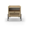 Szafka nocna w dekorze dębu z półką Inca – Marckeric