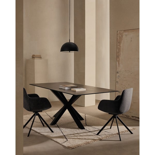 Czarna lampa wisząca z metalowym kloszem ø 39,5 cm Catlar – Kave Home-image-2