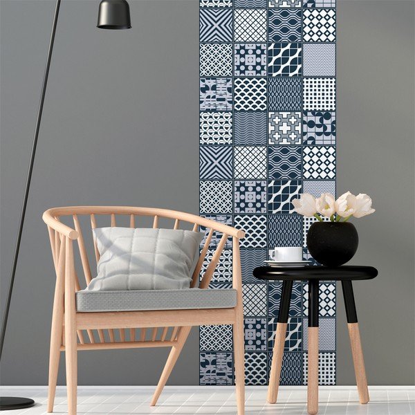 Zestaw 24 naklejek Ambiance Malmo, 90x60 cm-image-1