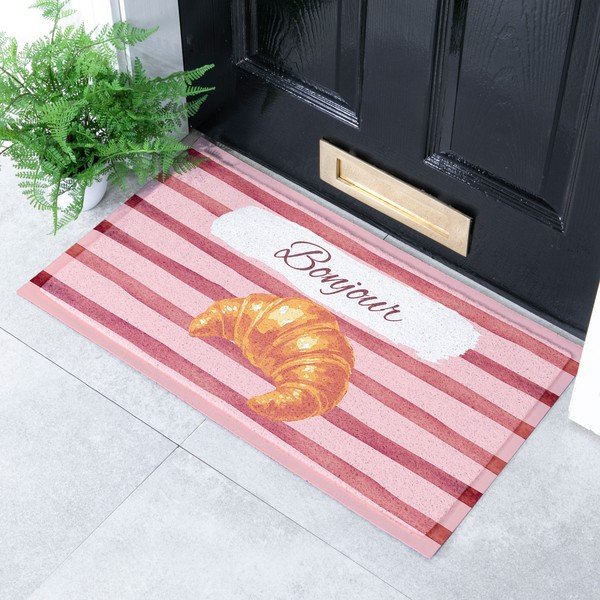 Wycieraczka z PVC 40x70 cm  Croissant Bonjour – Artsy Doormats-image-1