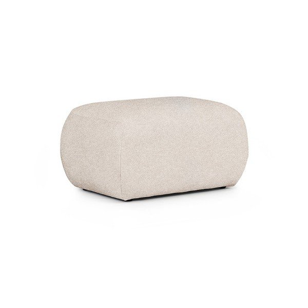 Kremowy podnóżek z materiału bouclé Mirel – Rodier-image-2