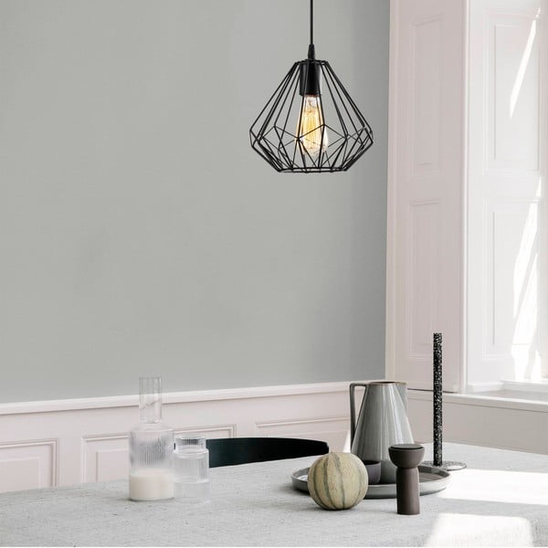Czarna lampa wisząca ø 23 cm Diamond – Opviq lights-image-1