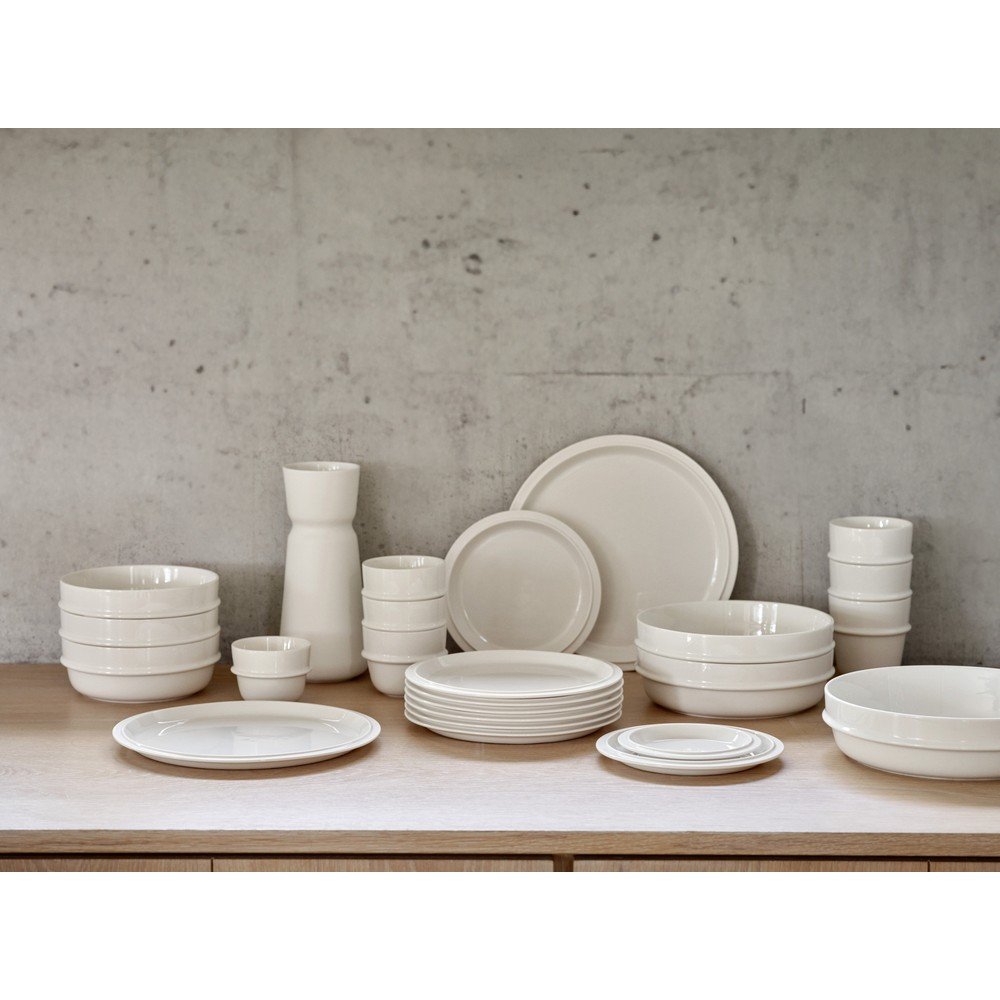 Kremowy porcelanowy talerz ø 24 cm Eau – Zone (zdjęcie 7)
