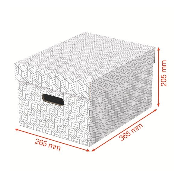 Zestaw 3 białych pudełek do przechowywania Esselte Home, 26,5x36,5 cm-image-2