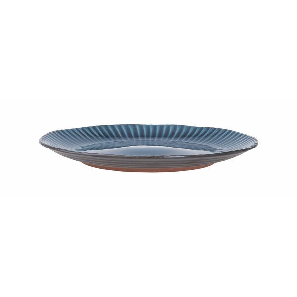 Niebieski kamionkowy talerz Bahne & CO Birch, ø 27,5 cm