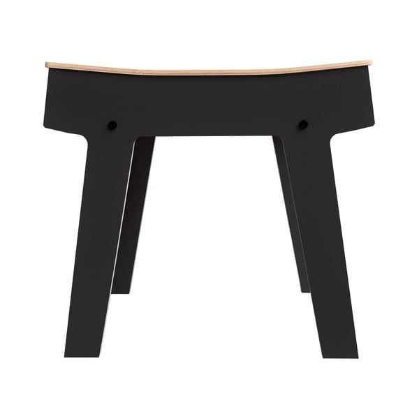 Czarny stolik/stołek ze schowkiem rform Pi