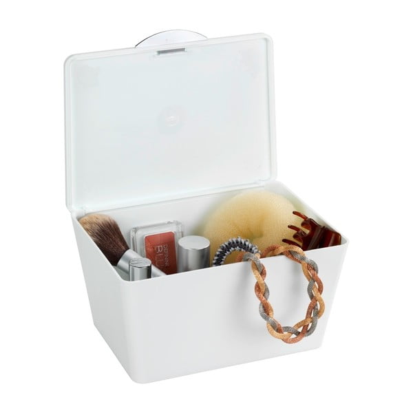 Biały pojemnik łazienkowy Wenko Brasil-image-3