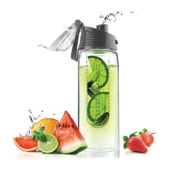 Szara butelka Asobu Flavour It 2 Go, 600 ml-image-2